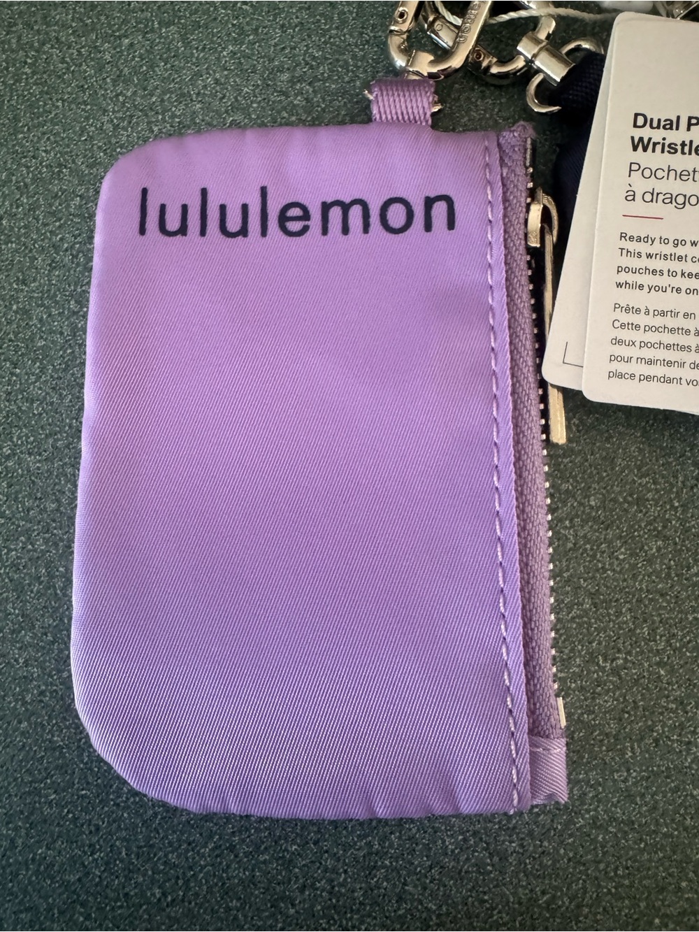 lululemon athletica Dual Pouch Wristlet - Lavender and Navy NWT - Picture 2 of 5